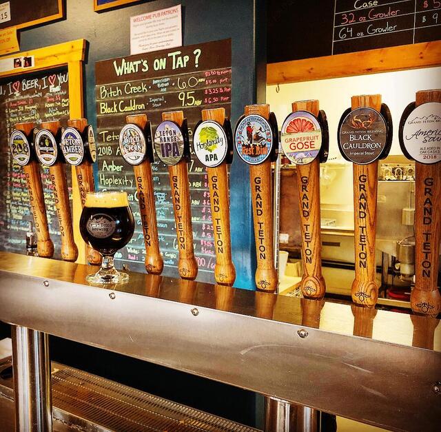 Grand Teton Brewing taproom in Victor