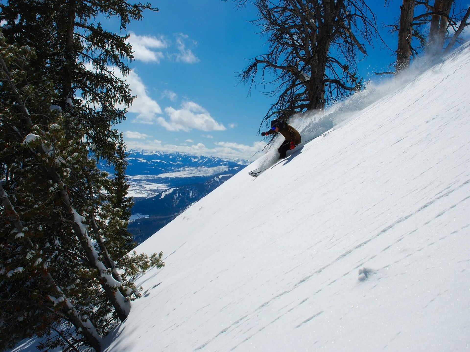 Skiing near Victor Idaho
